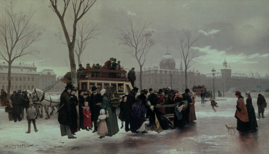 Detail of Paris Bus Accident by Alphonse Cornet