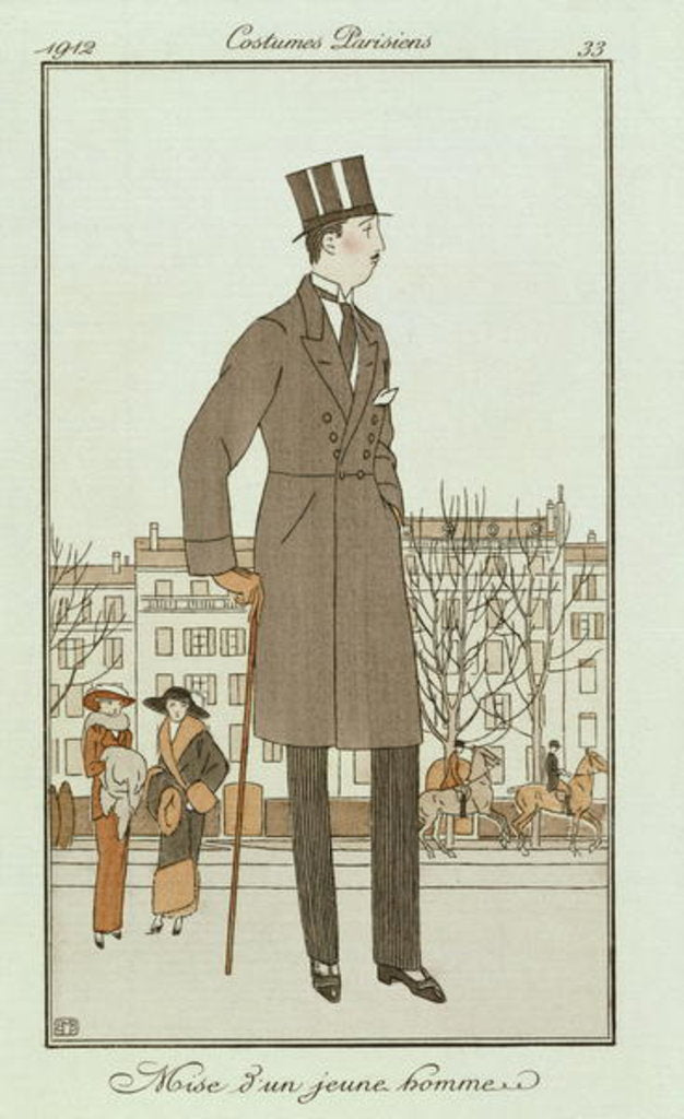 Detail of Mise d'un jeune homme, 1912, Journal by Bernard Boutet de Monvel