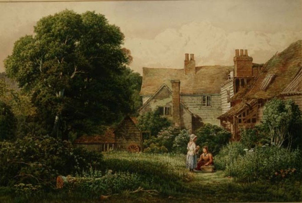 Detail of Old House at Hendon by Bernard Walter Evans