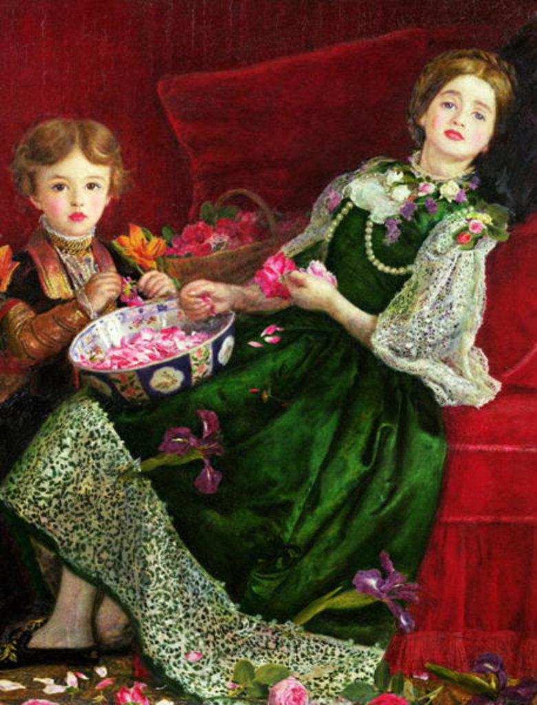 Detail of Pot Pourri by John Everett Millais