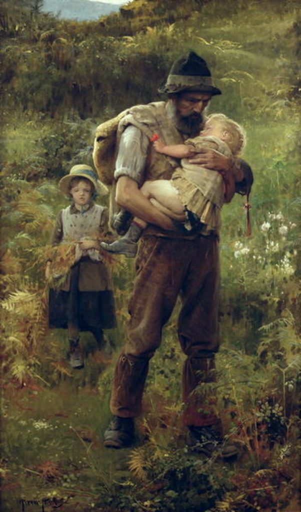 Detail of A Heavy Burden by Arthur Hacker