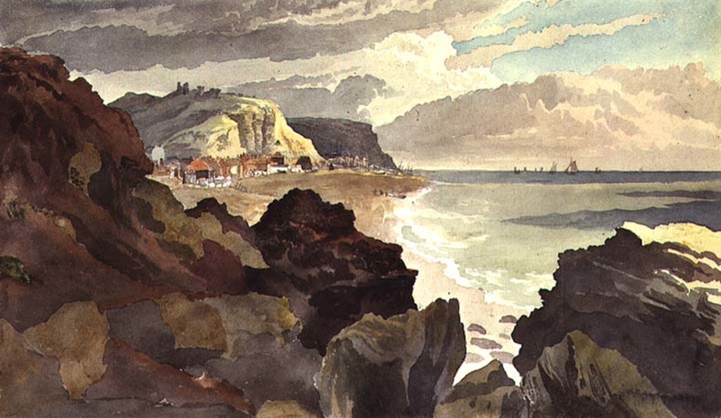 Detail of Hastings Beach by Joshua Cristall