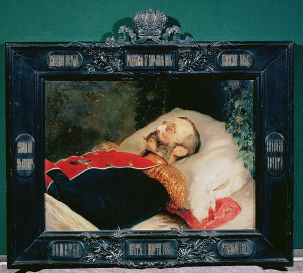 Detail of Emperor Alexander II on His Deathbed, 1881 by Konstantin Egorovich Makovsky
