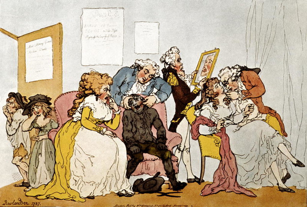 Detail of The Transplanting of Teeth by Thomas Rowlandson