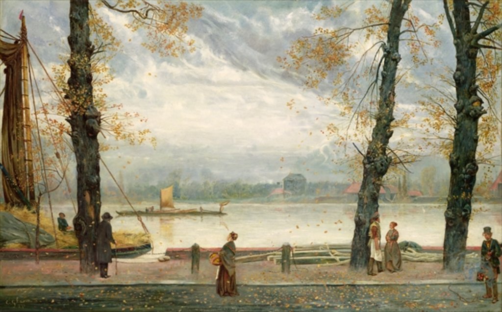 Detail of Cheyne Walk, 1870 by Cecil Gordon Lawson