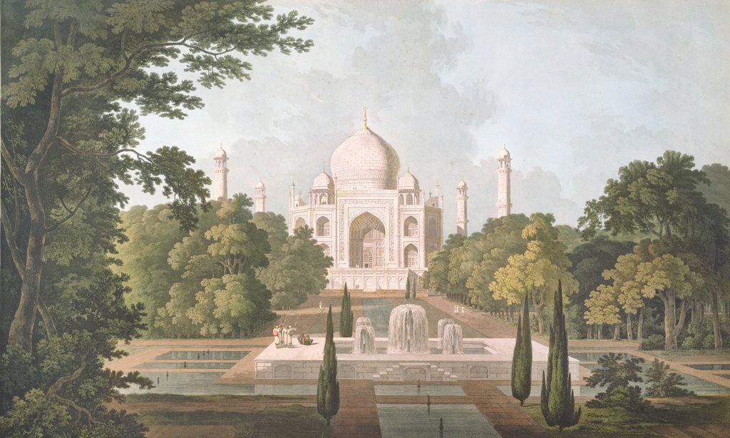 Detail of The Taj Mahal, Agra by Thomas & William (1769-1837) Daniell