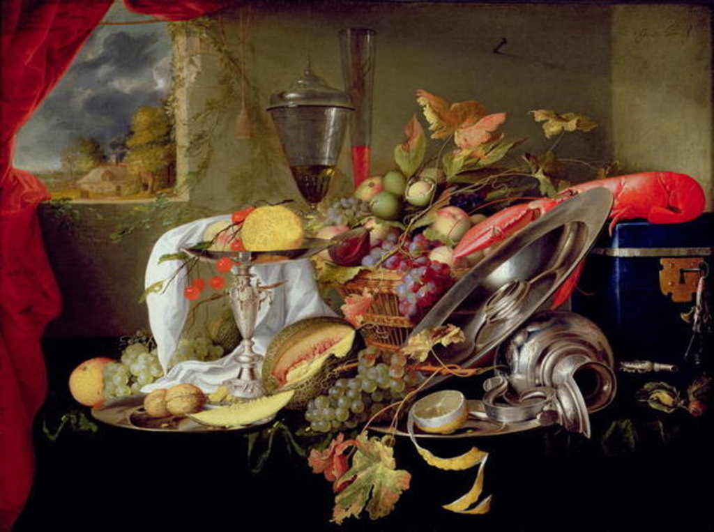 Detail of Still Life by Jan Davidsz. de Heem