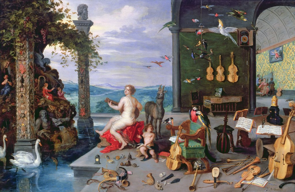 Detail of Allegory of Music by Jan the Elder Brueghel