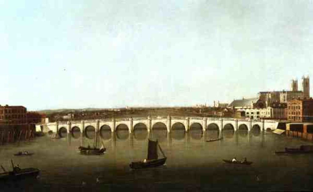 Detail of The Thames at Westminster by English School