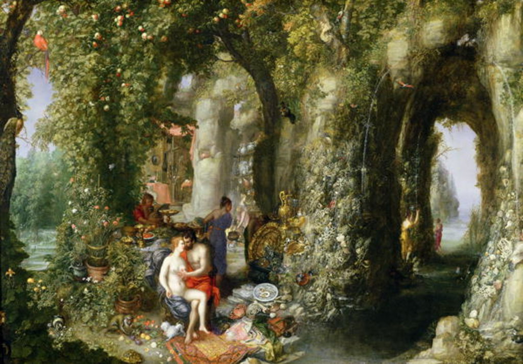 Detail of A Fantastic Cave with Odysseus and Calypso, 1616 by Jan the Elder Brueghel