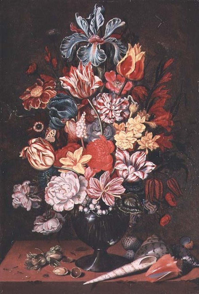 Detail of Still life with Flowers, 1634 by Abraham Bosschaert