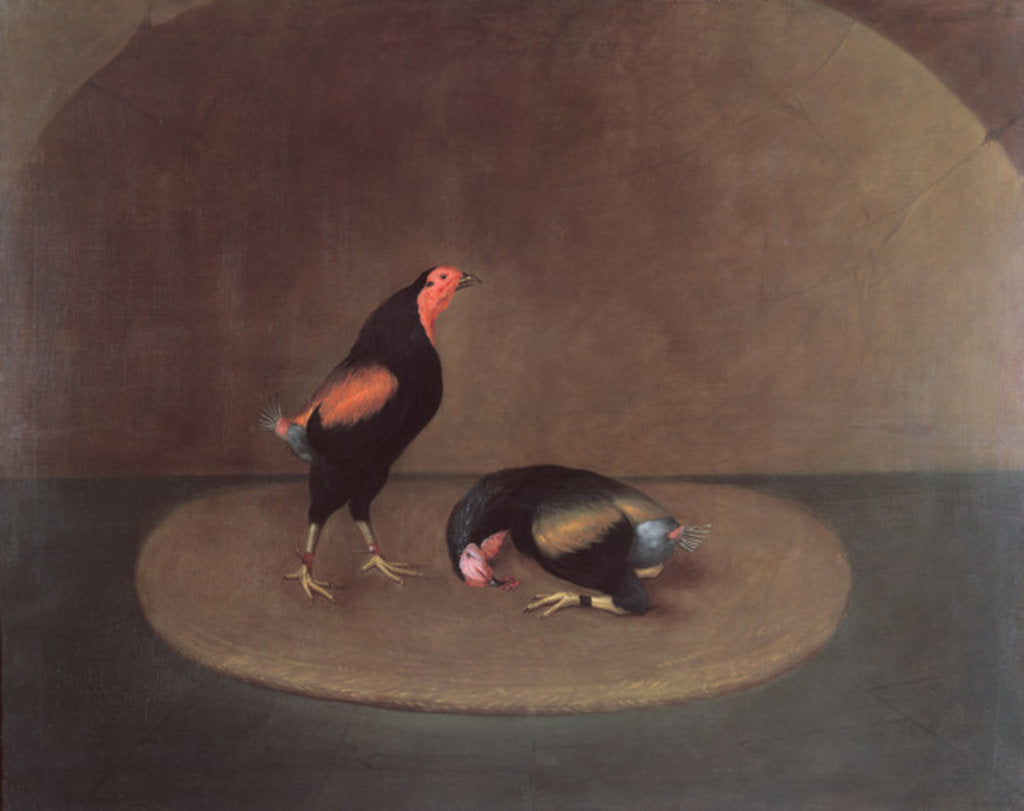 Detail of Cockfighters by J. Francis Sartorius