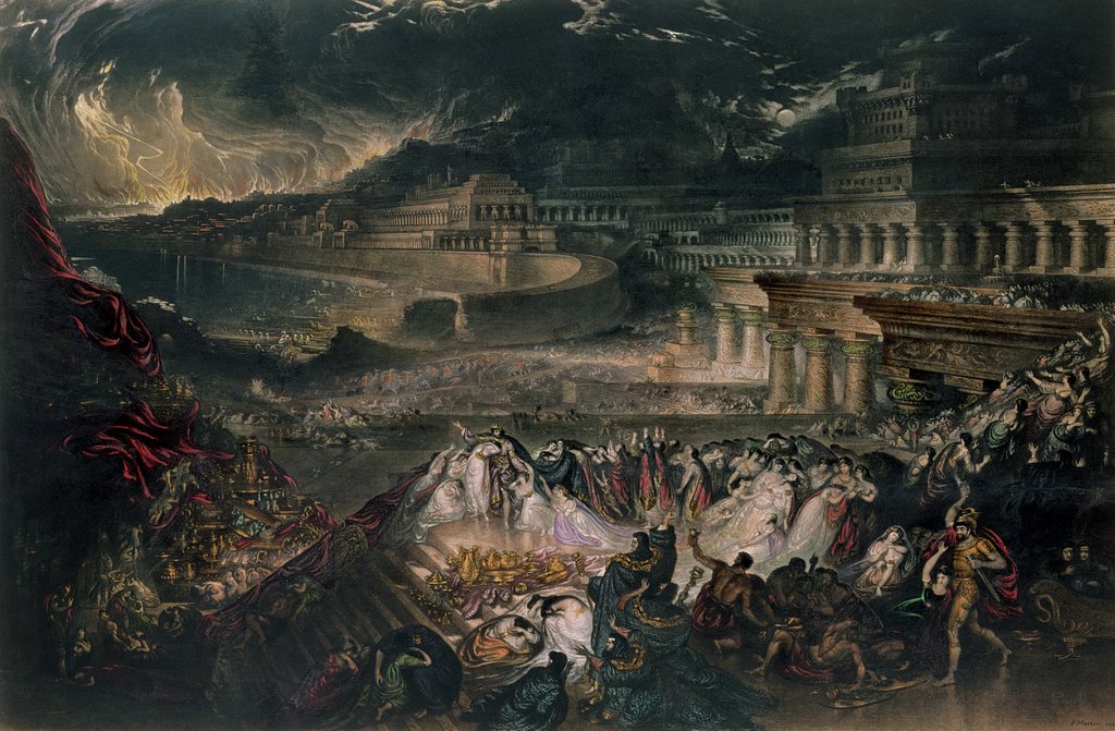 Detail of The Fall of Nineveh by John Martin