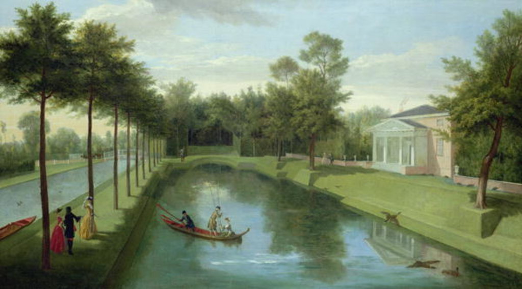 Detail of The Water Gardens of Chiswick House by Pieter Andreas Rysbrack