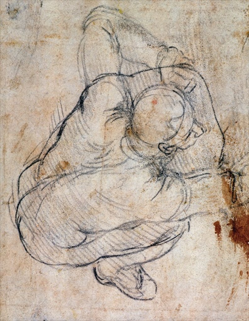 Detail of Study for the Last Judgement by Michelangelo Buonarroti