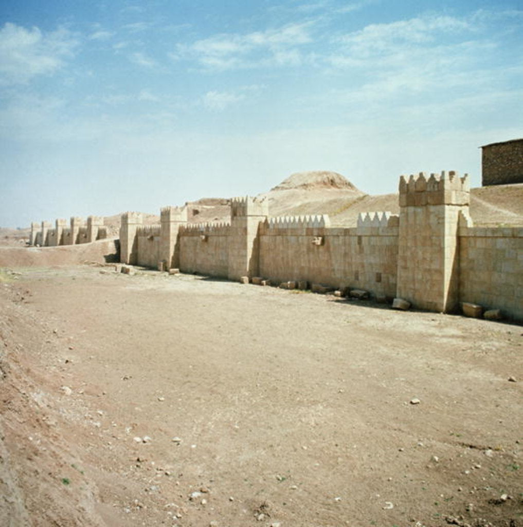 Detail of City walls by Assyrian