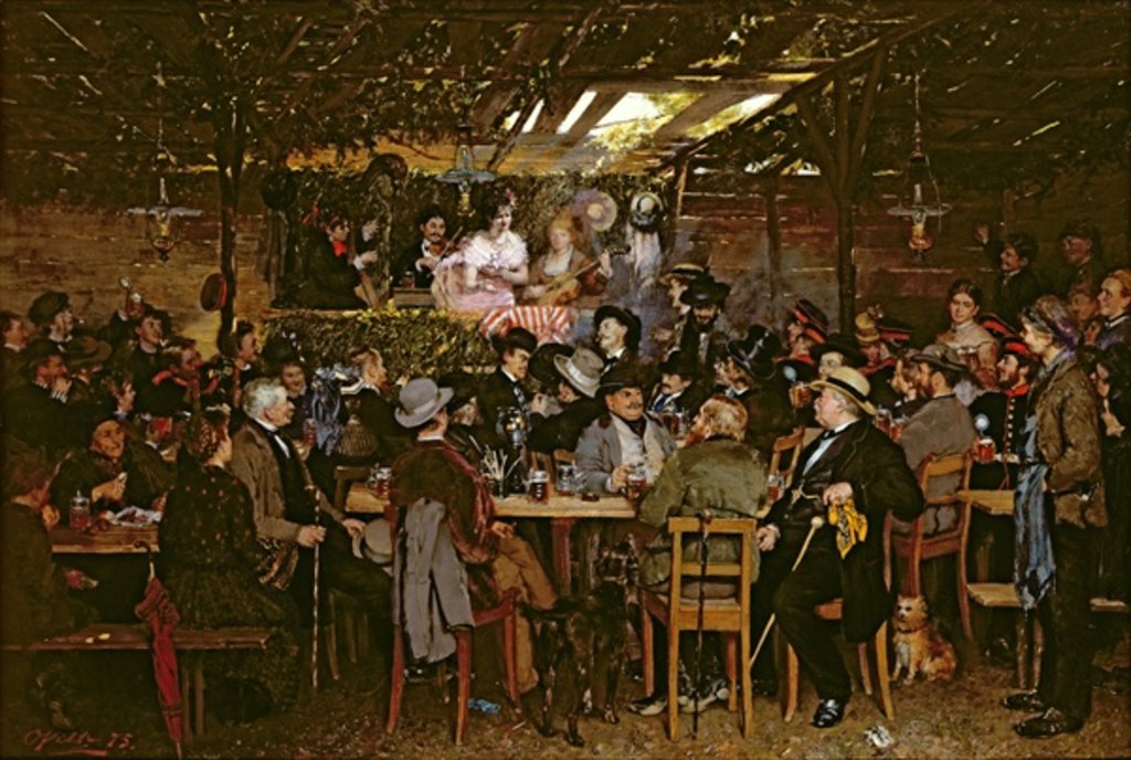 Detail of Singing to a Captive Crowd by Otto Piltz