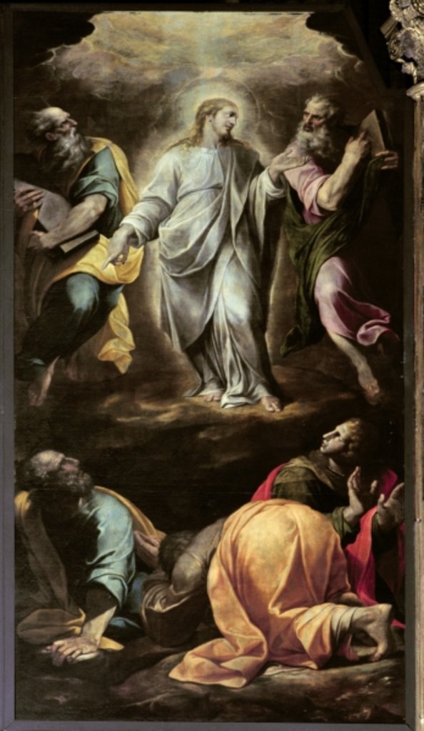 Detail of The Transfiguration of Christ from the organ, completed 1559-1602 by Italian School