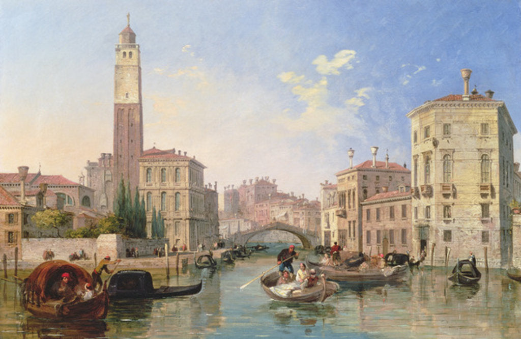 Detail of Grand Canal: San Geremia and the Entrance to the Canneregio by Edward Pritchett