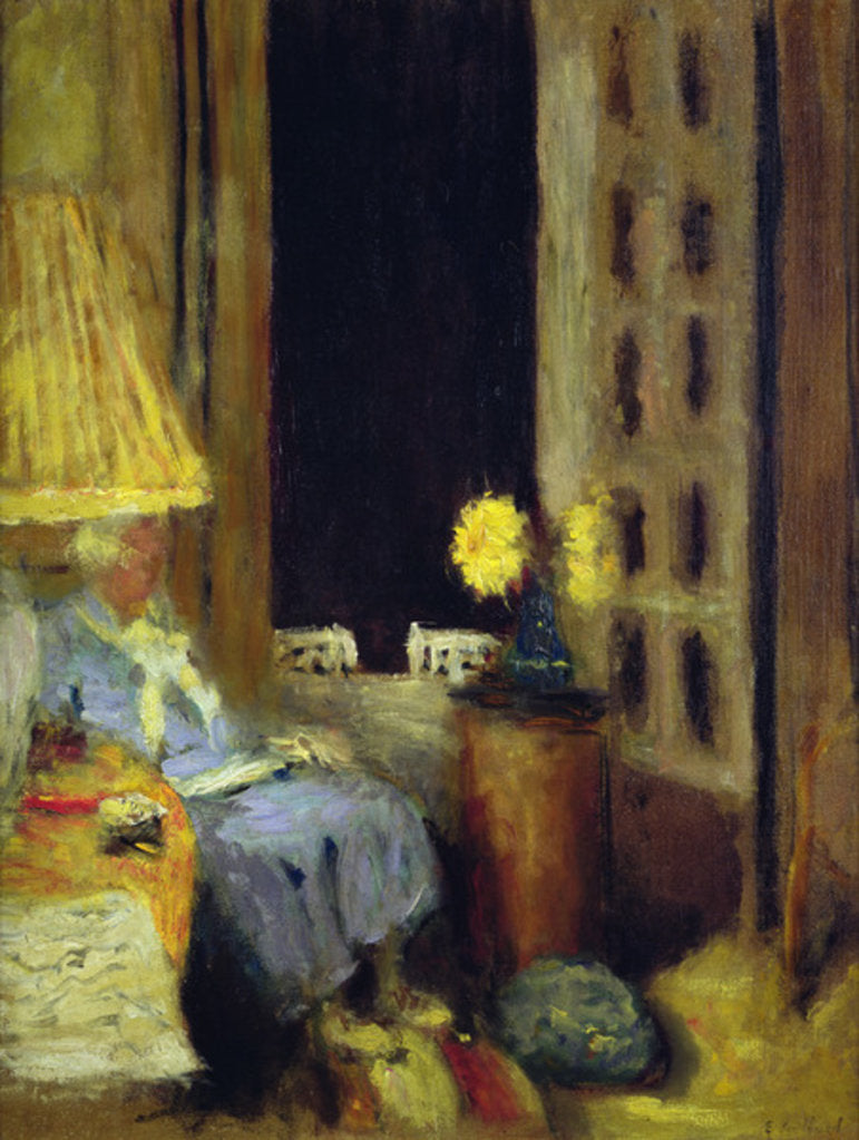 Detail of Madame Hessel in her Sitting Room, the Window opened into the Night, 1926-1939 by Edouard Vuillard