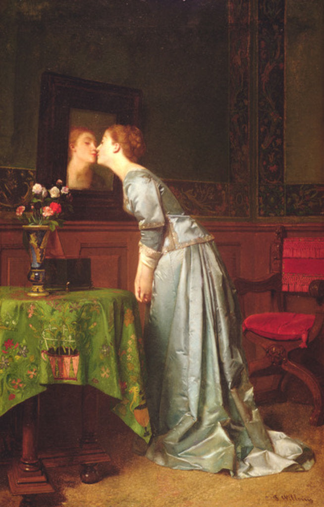 Detail of The Mirror by Florent Willems