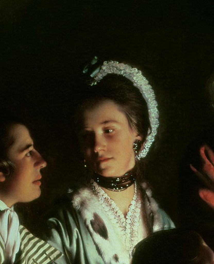 Detail of An Experiment on a Bird in the Air Pump, detail, 1768 by Joseph Wright of Derby