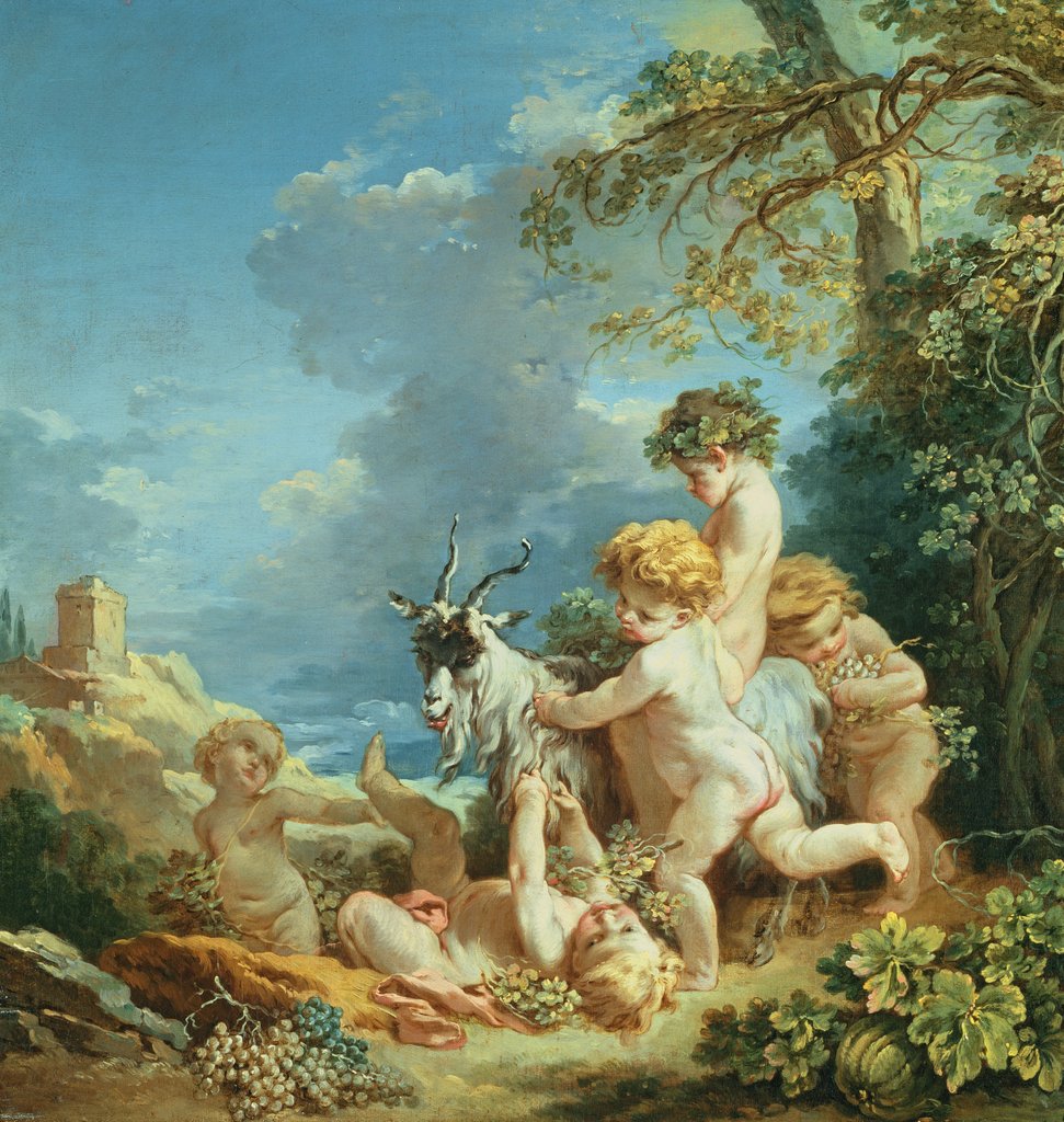 Detail of Autumn, 1731 by Francois Boucher