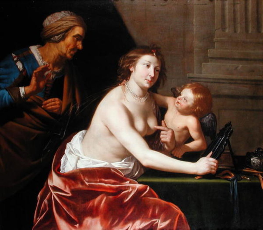 Detail of The Three Ages of Man by Jan van Bijlert or Bylert