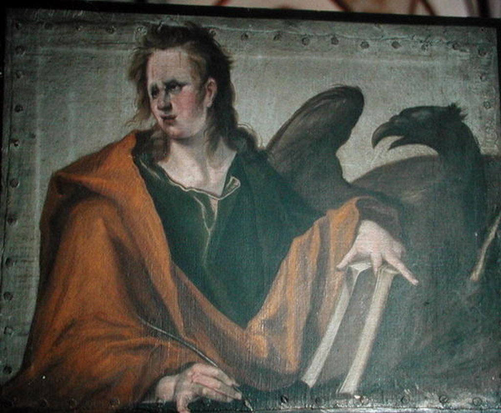 Detail of Saint John the Evangelist, 1588 by Jacques II de Gheyn
