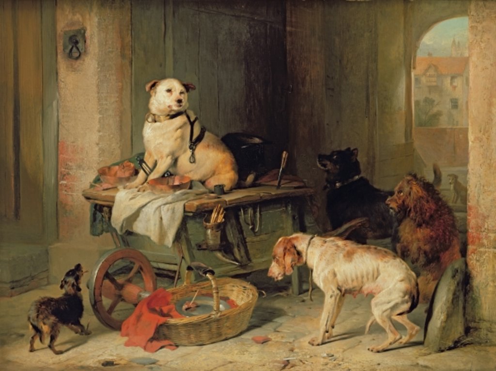 Detail of A Jack in Office, c.1833 by Edwin Landseer