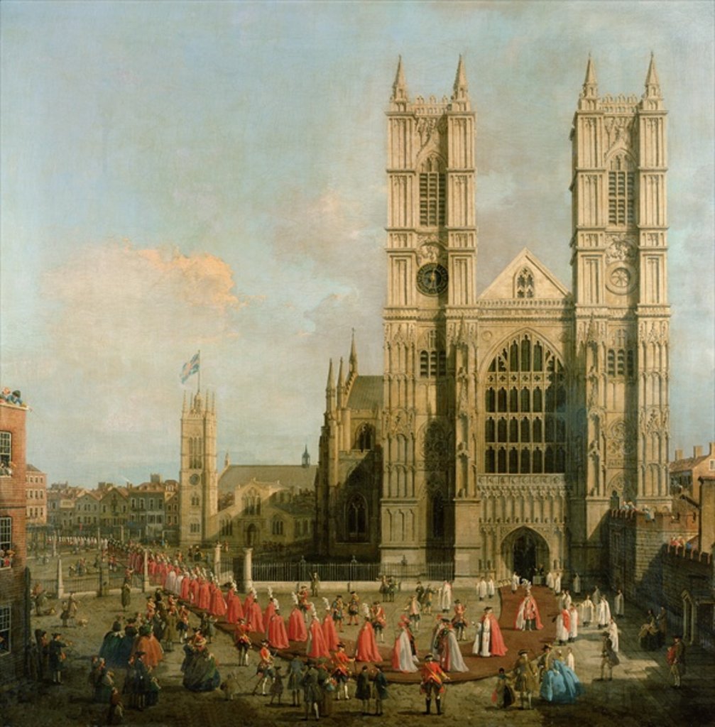 Detail of Procession of the Knights of the Bath by (1697-1768) Canaletto