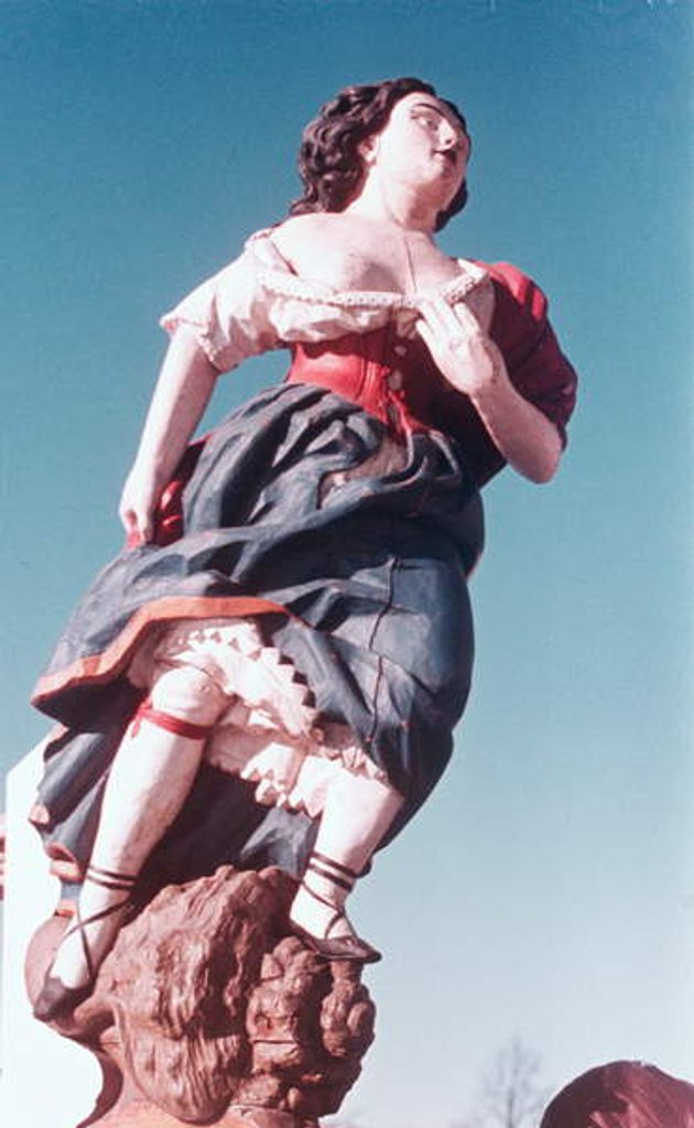 Detail of Figurehead from unknown sailing ship, mid-18th century by Swedish School