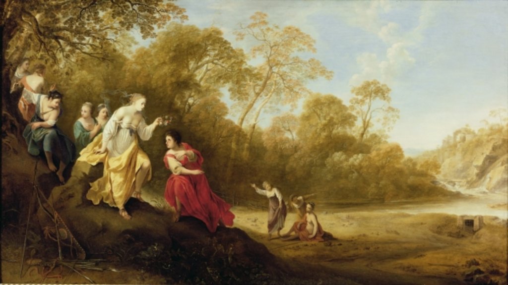 Detail of The Crowning of Mirtillo by Dirck van der Lisse