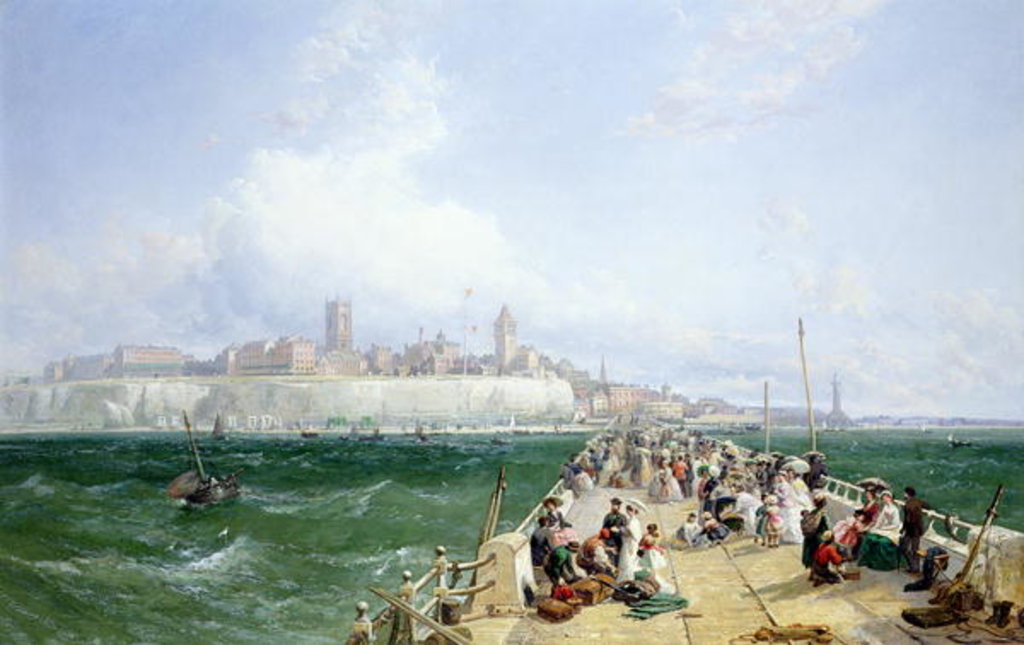 Detail of A View of Margate from the Pier, 1868 by James Webb