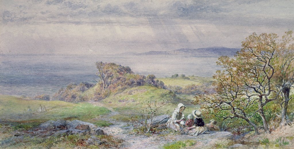 Detail of Coast Scene with Children in the Foreground, 19th century by William Collins