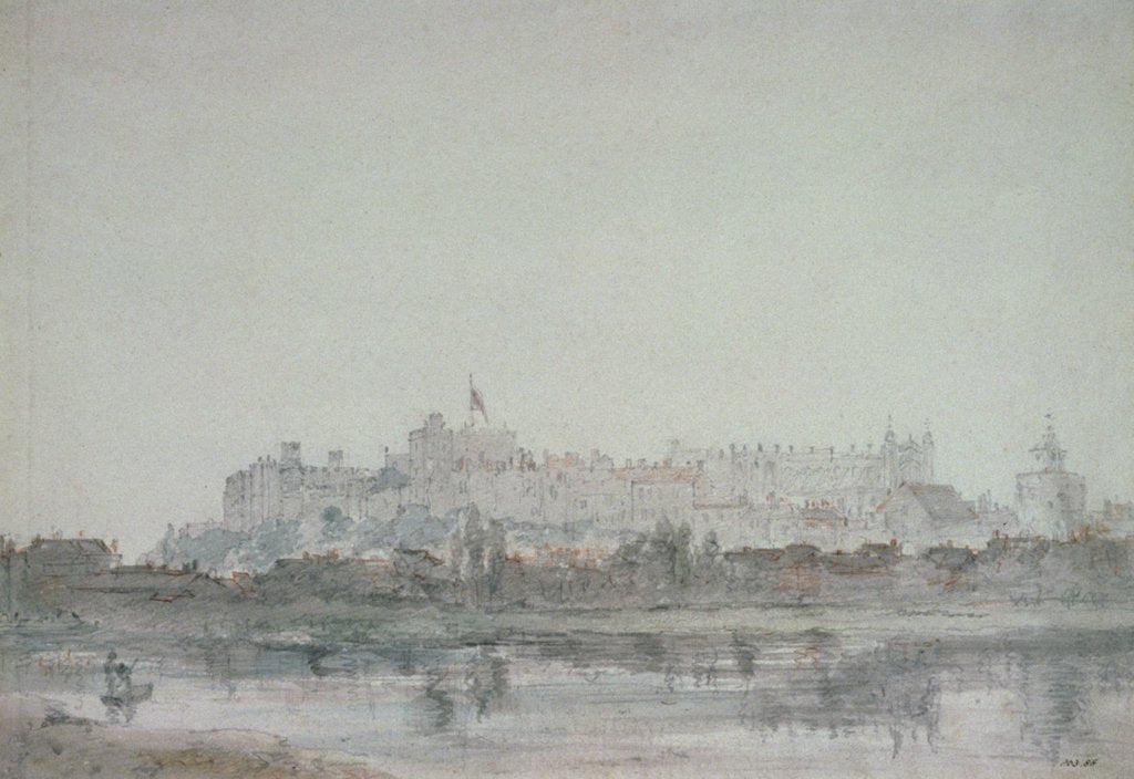 Detail of Windsor Castle from the River, 19th century by John Constable