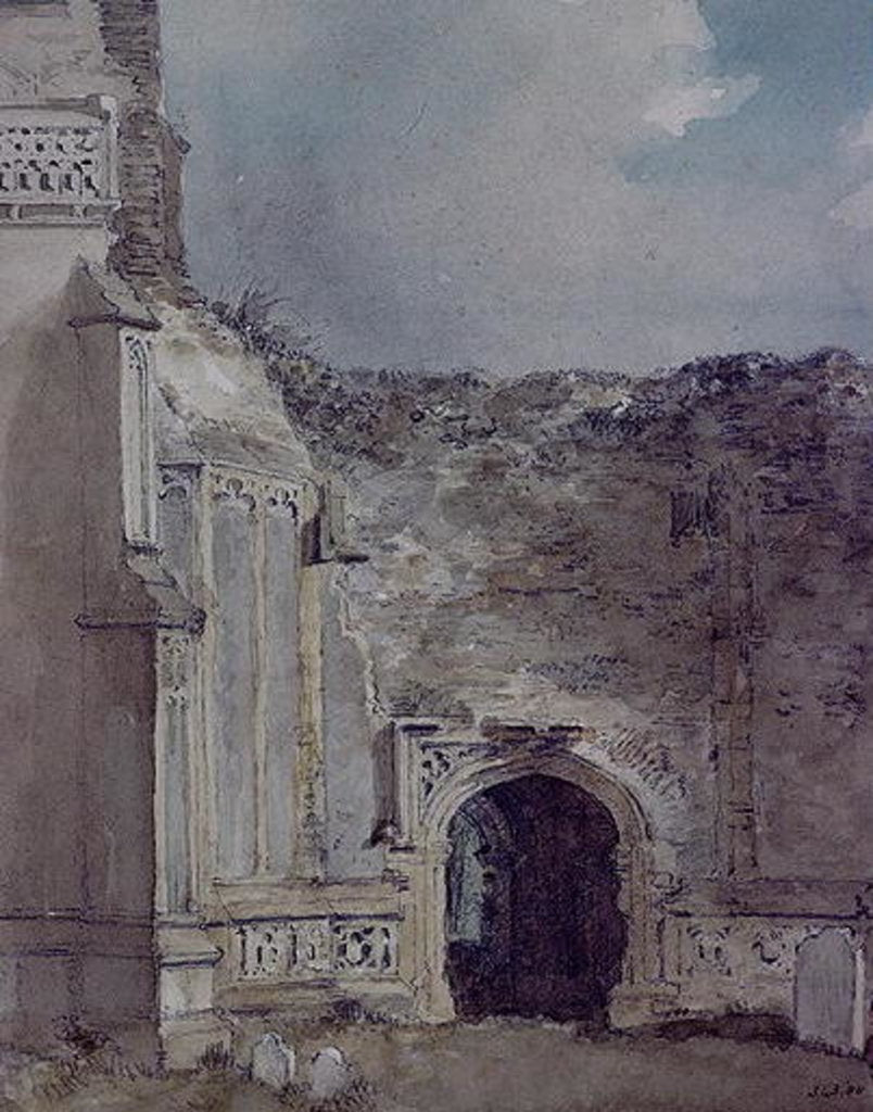 Detail of East Bergholt Church: North Archway of the Ruined Tower by John Constable