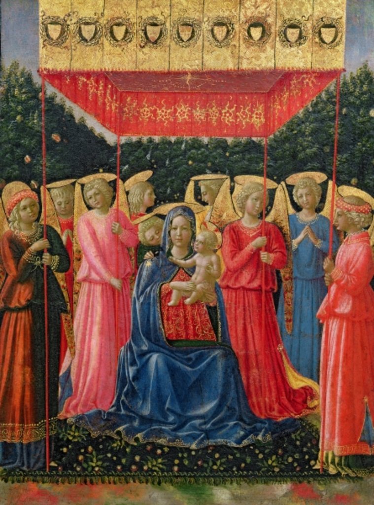 Detail of The Virgin and Child with Angels, c.1447-50 by Benozzo di Lese di Sandro Gozzoli