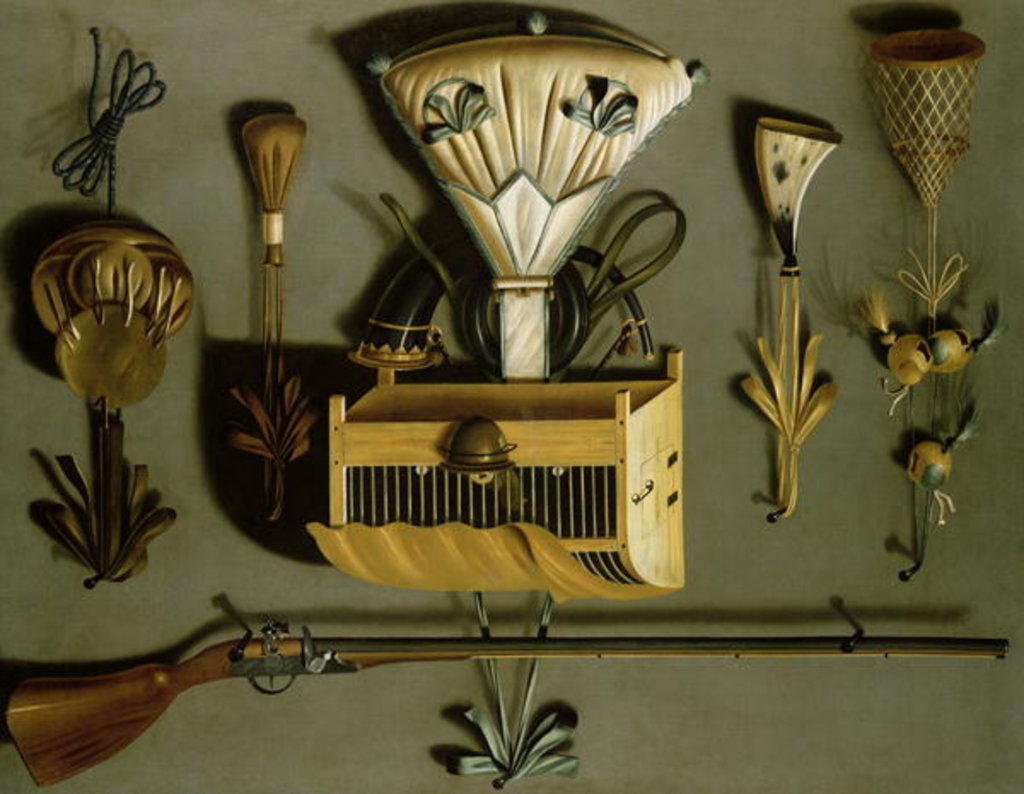 Detail of Hunting Equipment by Johannes Leemans