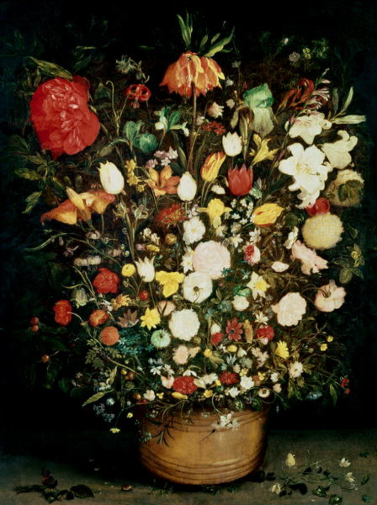 Detail of Vase of Flowers by Jan the Elder Brueghel
