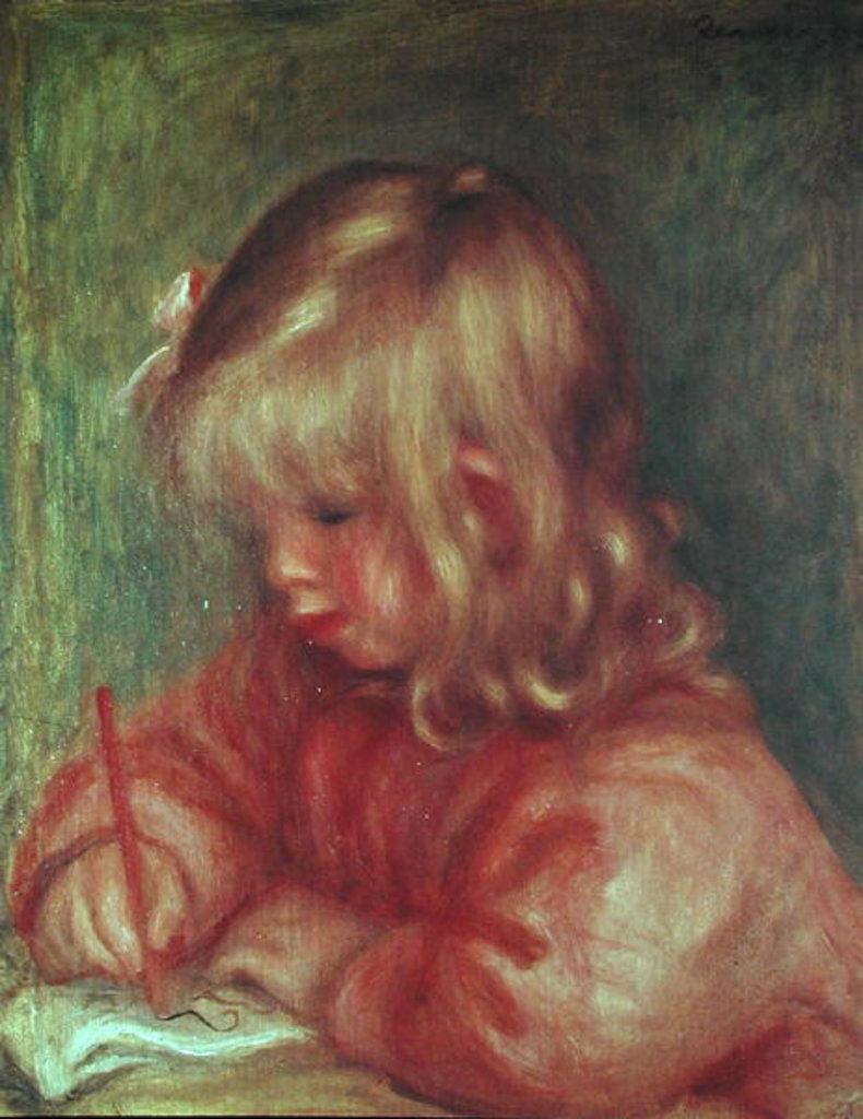 Detail of Child Drawing, 1905 by Pierre Auguste Renoir