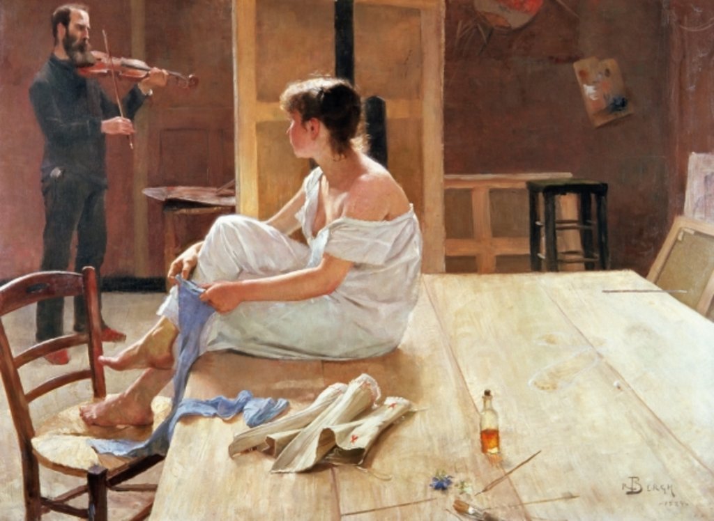 Detail of After the Pose, 1884 by Sven Richard Bergh
