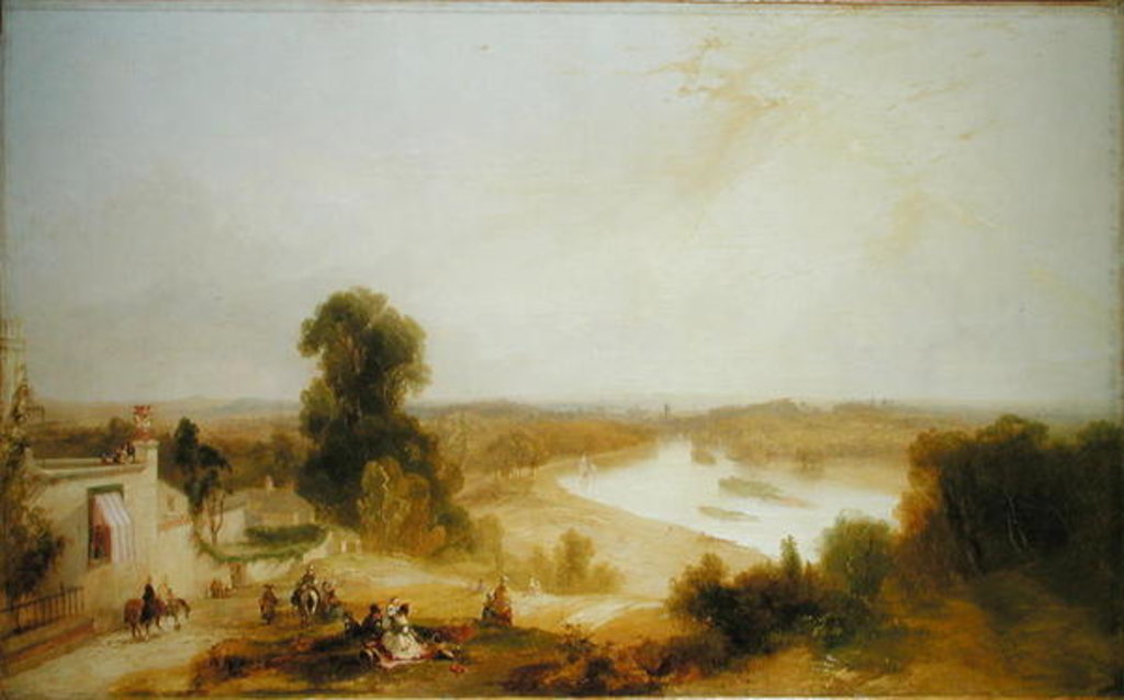 Detail of View of the River Thames from Richmond Hill, 1835 by James Baker Pyne