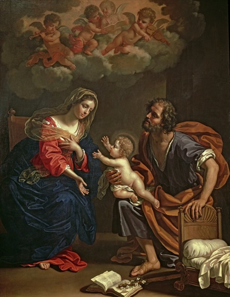Detail of The Holy Family by Benedetto the Younger Gennari