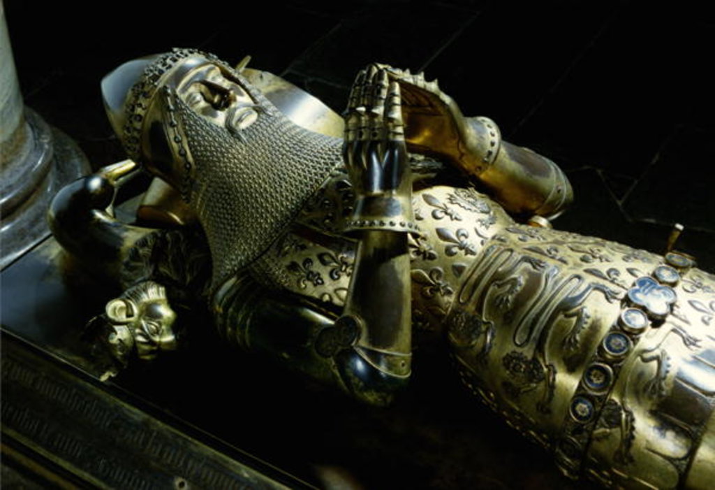 Detail of Effigy of Edward the Black Prince, 1376 by English School
