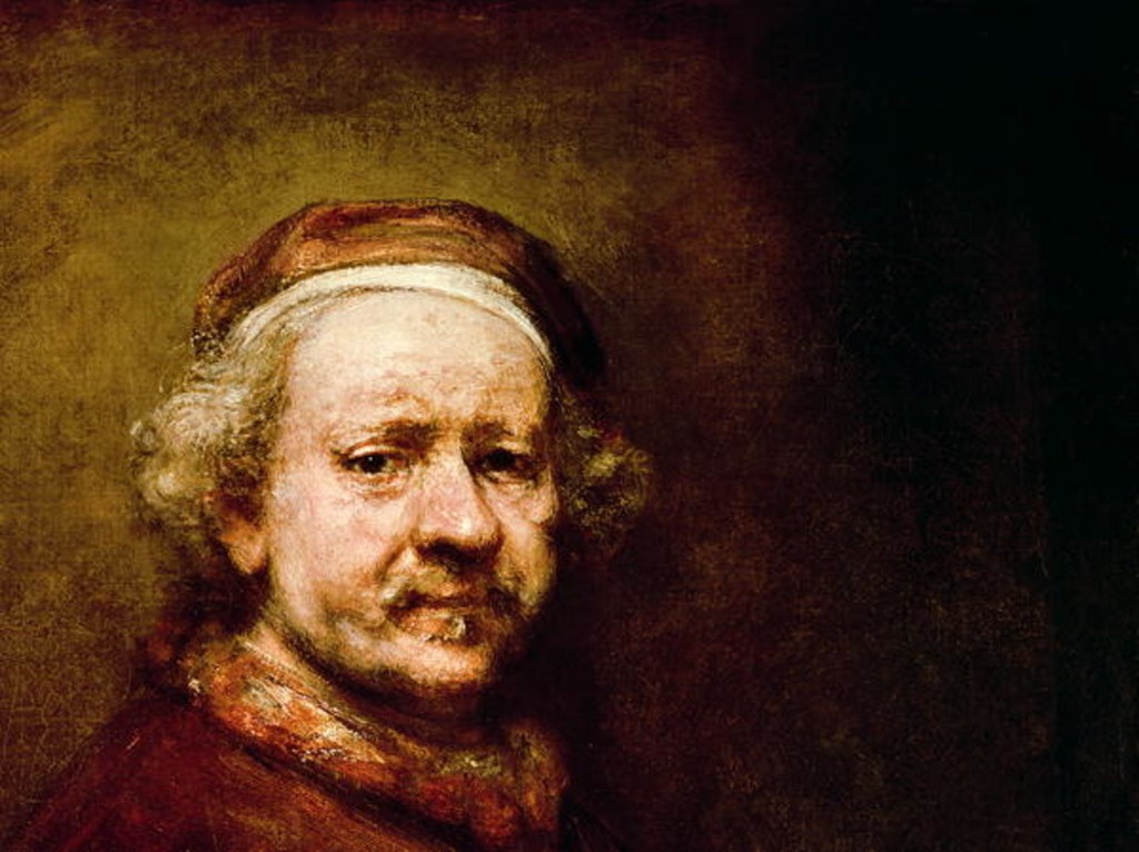 Detail of Self Portrait in at the Age of 63, detail, 1669 by Rembrandt Harmensz. van Rijn