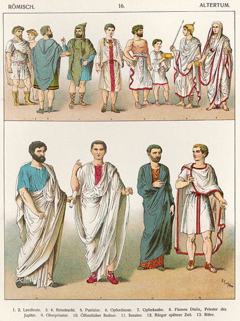 Detail of Roman Dress by Albert Kretschmer