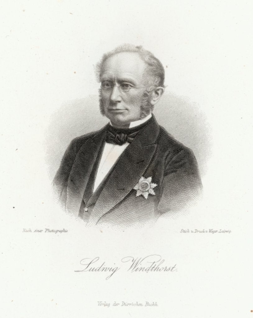 Detail of Ludwig Windthorst in the 'Allgemeine Moden-Zeitung', Leipzig, 1872 by German School