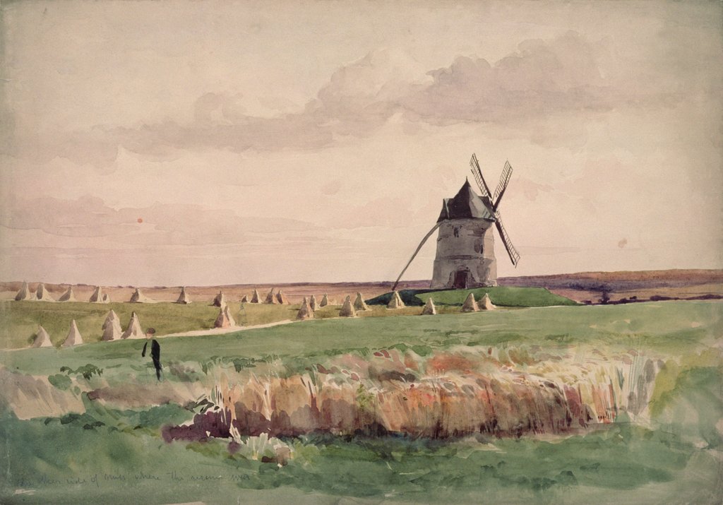 Detail of The Battlefield of Crecy, 26 August, 1346 by John Absolon