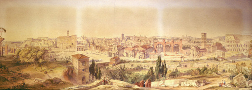 Detail of Rome As It Is by Arthur Ashpitel